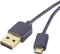 Renkforce USB-A 2.0/USB 2.0 Micro-B Anschlusskabel mit Wende-Stecker, 1m Vorschaubild