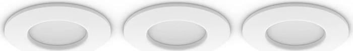 Philips Hue White and Color Ambiance Slim Einbauleuchte 90mm 3-flammig weiß