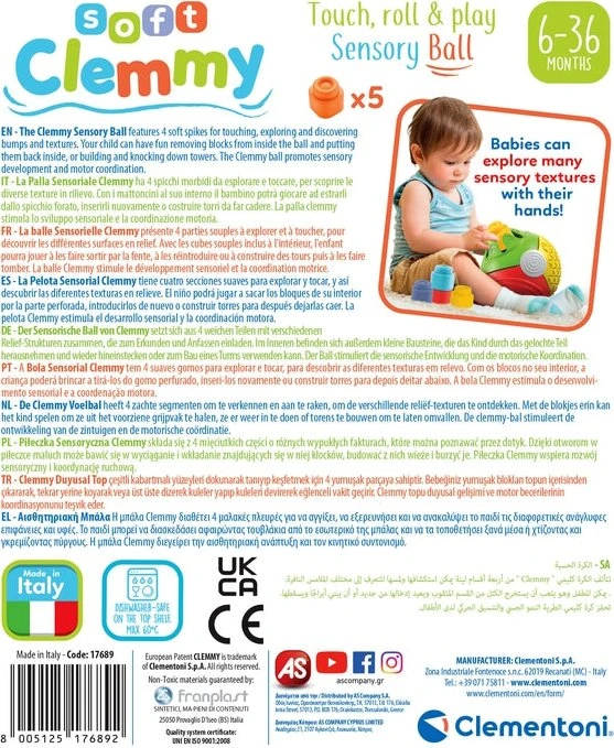 Clementoni Clemmy Sensorischer Ball