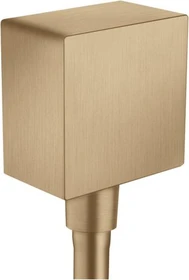 Hansgrohe Axor ShowerSolutions Wandanschluss eckig brushed bronze