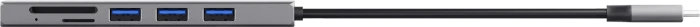 Trust Halyx USB-Hub und Kartenlesegerät, USB-C 3.0 [Stecker]