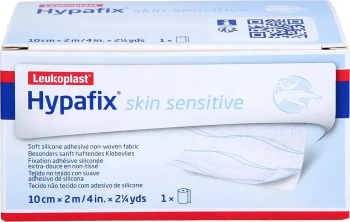 Leukoplast Hypafix skin sensitive Klebevlies, 10cm x 2m, 1 Stück