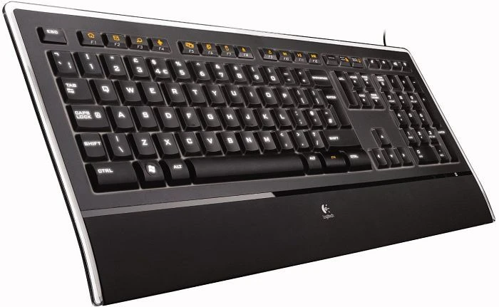 Logitech Illuminated Keyboard, USB, DE