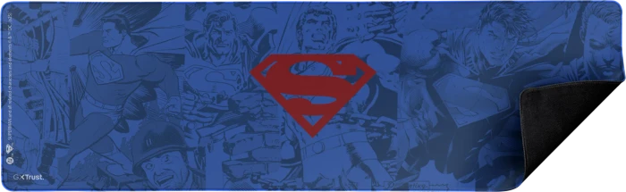Trust Gaming GXT 759SM XXL Gaming-Mauspad, 930x300mm, Superman Edition, Motiv blau/rot