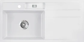 systemceram Bela 100 F Einbau Becken links satin