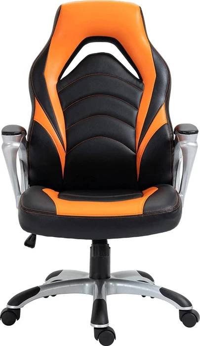 CLP Foxton Kunstleder Gamingstuhl, schwarz/orange
