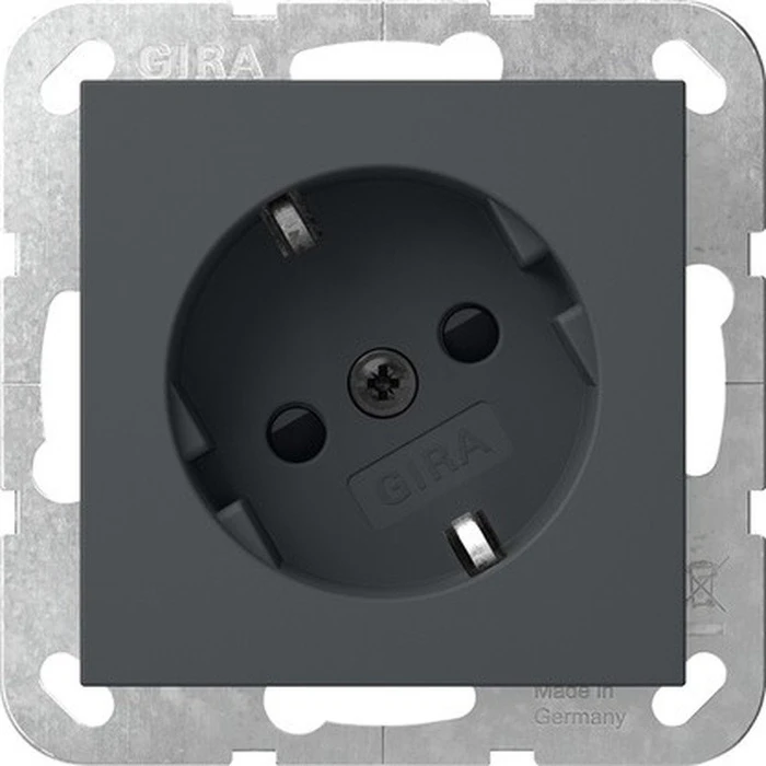 Gira System 55 SCHUKO-Steckdose anthrazit