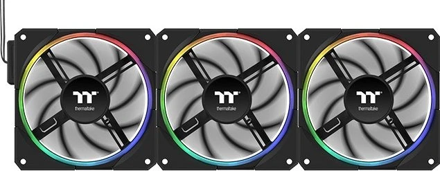 Thermaltake TS120 EX RGB, schwarz, 120mm, 3er-Pack