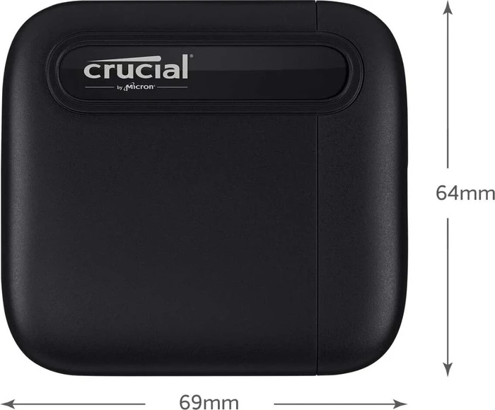 Crucial X6 Portable SSD, 500GB, USB-C 3.1