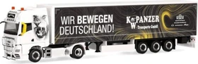 Herpa MAN TGX GX Gardinenplanen-Sattelzug K.W. Panzer / Wir bewegen Deutschland