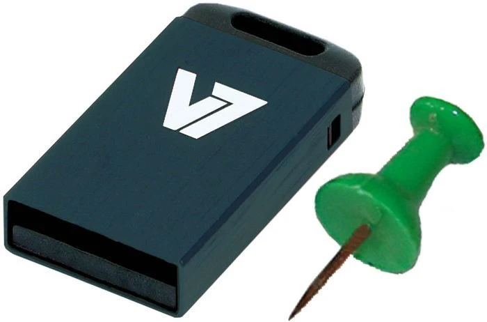 V7 Nano USB-Stick 8GB schwarz, USB-A, USB 2.0