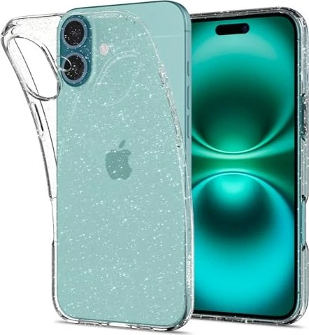 Spigen Liquid Crystal Glitter für Apple iPhone 16 Crystal Quartz