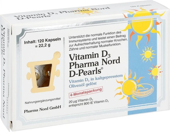 Vitamin D3 Kapseln, 120 Stück