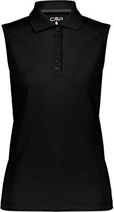 CMP Ärmelloses Poloshirt ärmellos nero/graffite (Damen)