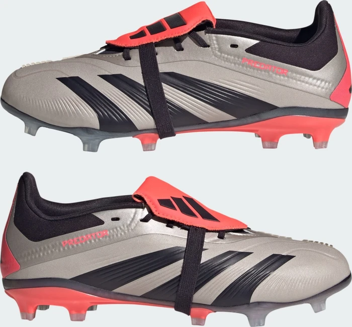 adidas Predator Elite Fold-Over Tongue FG platinum metallic/aurora black/carbon (Junior)