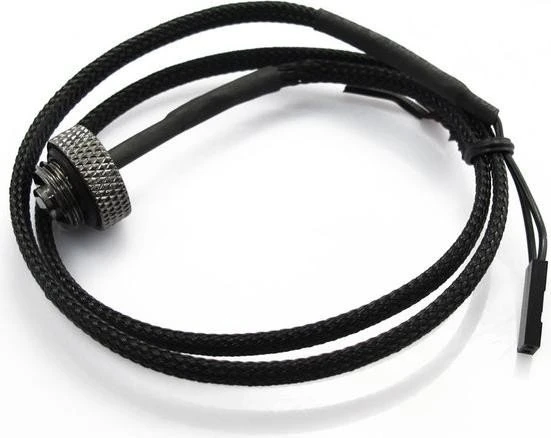 XSPC LCD Temperatursensor schwarz, weiße Schrift inkl. 1/4" Sensor V3