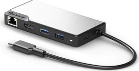 Alogic USB-C Fusion Max 6-in-1 Hub V2, USB-C 3.0 [Stecker] (UCFUPRGVV2-SGR)