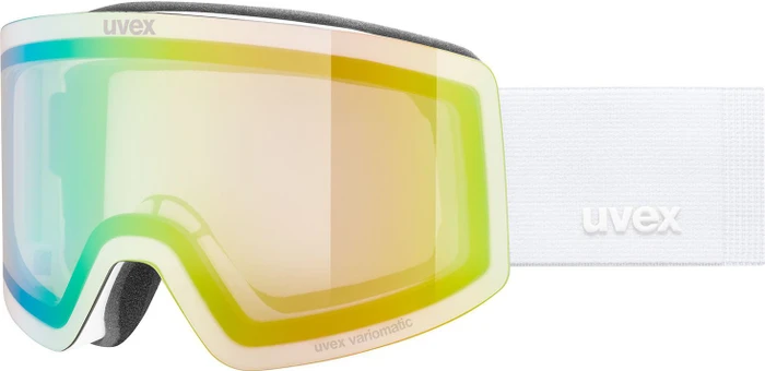 UVEX Provoqe V white matt/vario green mirror