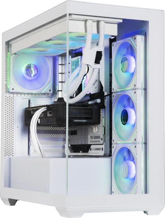 BitFenix CETO White, 4A, Lüfter LED ARGB, Glasfenster