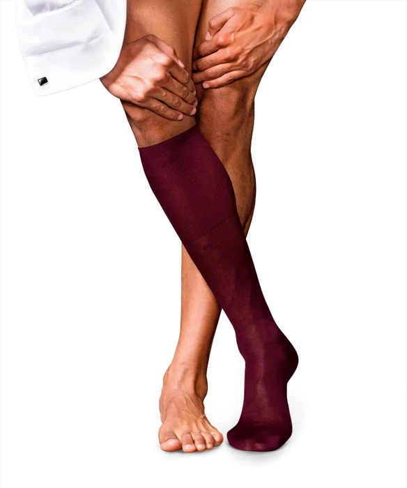 Falke No. 9 Pure Fil d'Écosse Socken barolo (Herren)