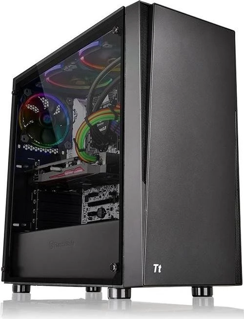 Thermaltake Versa J21 TG, schwarz, Glasfenster
