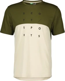Scott Trail Flow DRI Trikot kurzarm fir green/dust white (Herren)