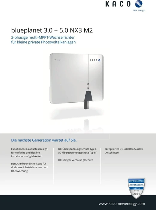 Kaco new energy blueplanet NX3 M2