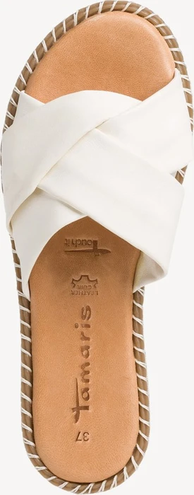 Tamaris Lederpantolette weiß (Damen)
