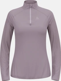 Odlo Zeroweight Warm Half Zip 2.0 Laufshirt langarm gray ridge (Damen)