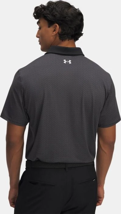 Under Armour Tee To Green Printed Poloshirt kurzarm black/halo gray (Herren)