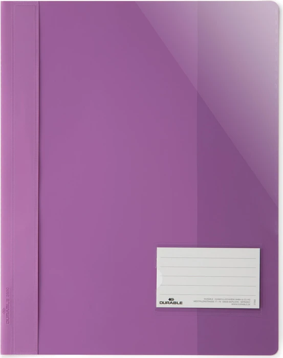 Durable Sichthefter opak, A4+, violett/transparent