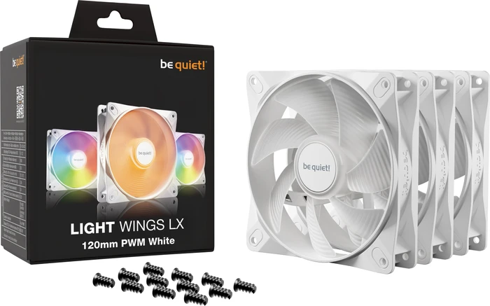 be quiet! Light Wings LX PWM White, 120mm, 3er-Pack
