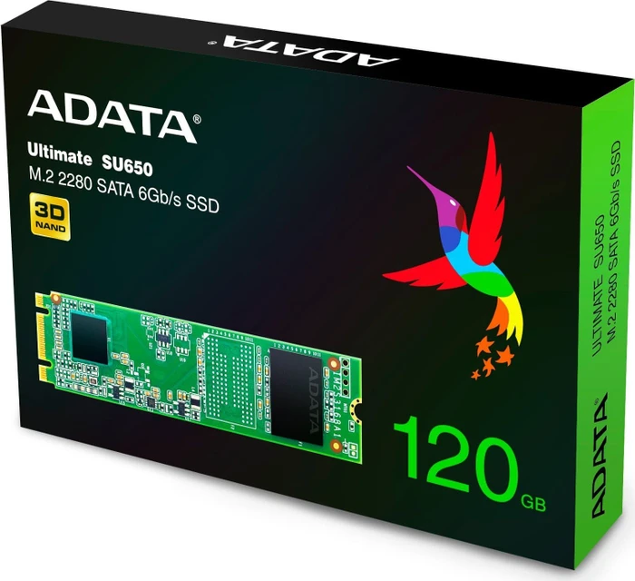 ADATA Ultimate SU650 120GB, M.2 2280 / B-M-Key / SATA 6Gb/s