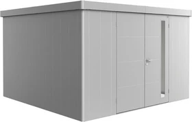 Biohort Neo 4D Gerätehaus mit Doppeltür silber-metallic
