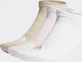 adidas Cushioned Low Cut Socken clear pink/white/wonder beige, 3 Paare