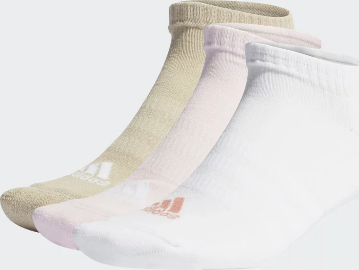 adidas Cushioned Low Cut Socken clear pink/white/wonder beige, 3 Paare
