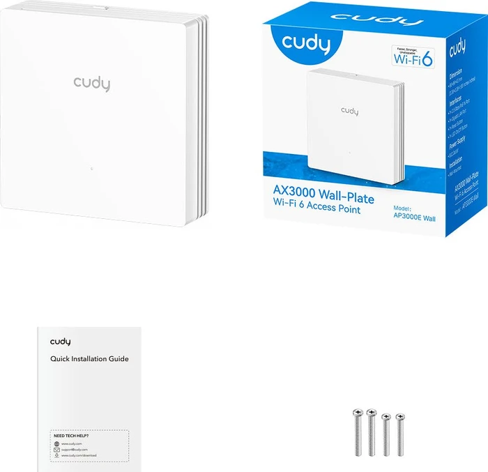 Cudy AP3000E Wall, AX3000