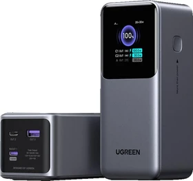 Ugreen Nexode Powerbank 20000mAh 130W mit digitaler Anzeige silber/schwarz