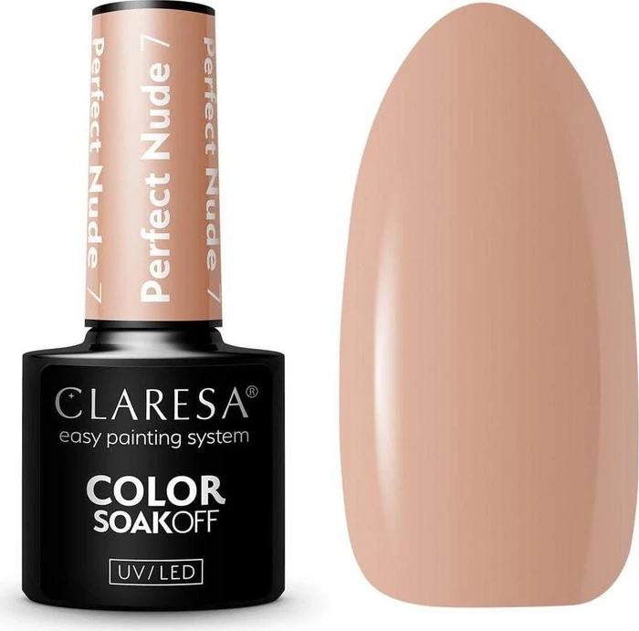 Claresa UV-Nagellack Perfect Nude 7, 5ml