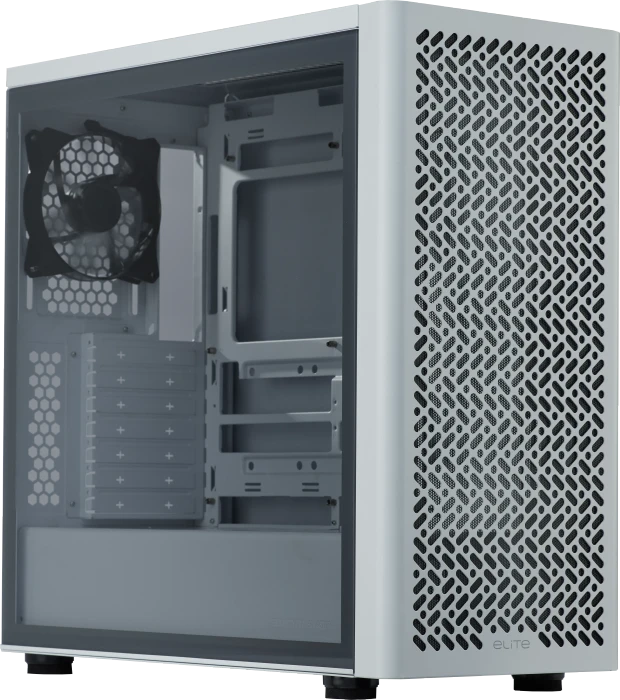 Cooler Master Elite 502 Lite White, Glasfenster
