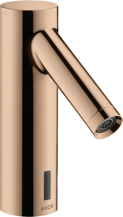 Hansgrohe Axor Starck elektrische Waschbeckenarmatur mit Temperaturvoreinstellung und Netzanschluss polished red gold