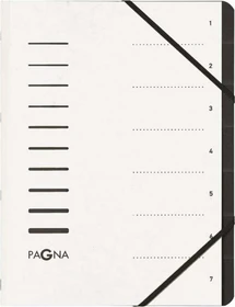 Pagna Ordnungsmappe, 7 Fächer, A4, weiß