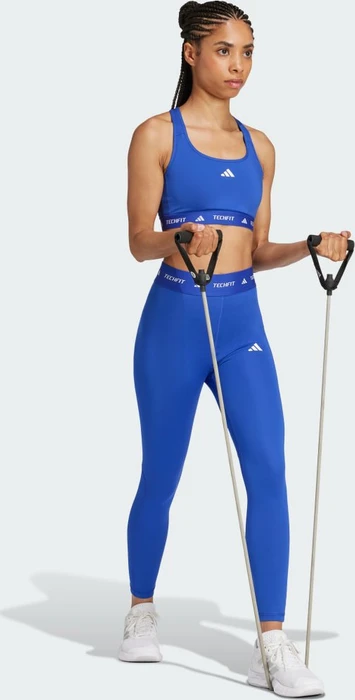adidas TECHFIT Medium-Support Sport-BH semi lucid blue (Damen)