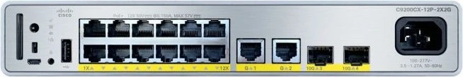 Cisco Catalyst 9200CX Essentials Rackmount Gigabit Managed Switch, 14x RJ-45, 2x SFP+, 240W PoE+