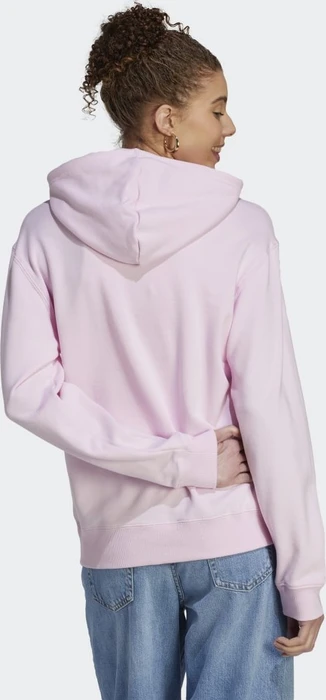 adidas Essentials Linear Hoodie clear pink/white (Damen)