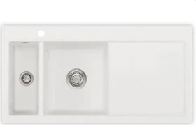 systemceram Mera 100 Einbau Becken links polar