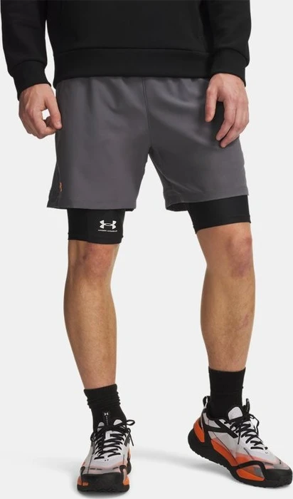 Under Armour Vanish Hose kurz castlerock/orange bloc (Herren)