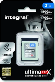 Integral ultima PRO X2 Cinematic Silver R1800/W1700 CFexpress 2.0 Type B 2TB