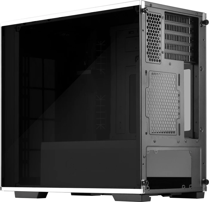 SilverStone Lucid LD01, schwarz/weiß, Glasfenster