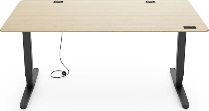 Yaasa Desk Pro elektrisch höhenverstellbarer Sitz-Steh-Schreibtisch 160x80cm Bambus/schwarz
